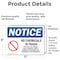 Signmission No Chemicals In Trash Sign With Symbol, 7 in W x Rectangle, Vinyl Decal OS-2PACK-NS-D-57-L-16052 - alternate 2